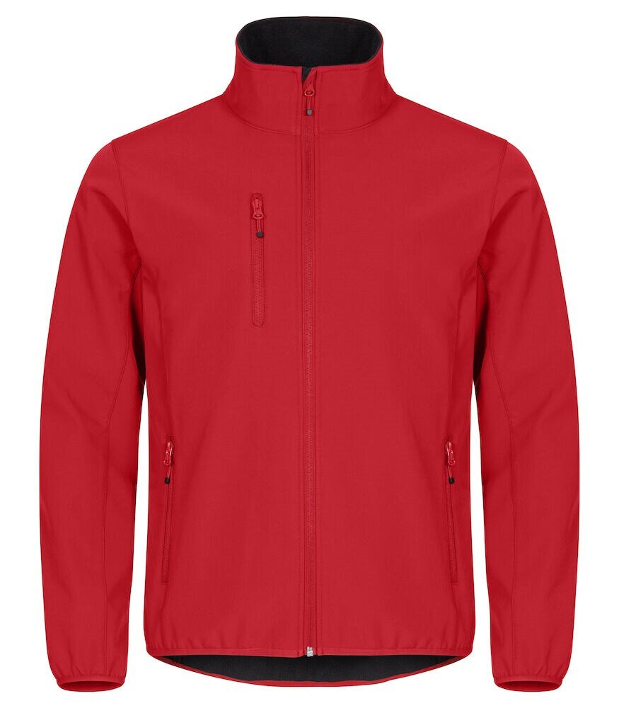 Classic softshell jacket heren rood XS