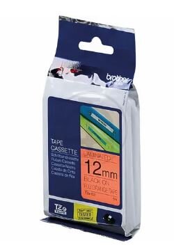Lettertape brother p-touch tze-b31 12mm zw/or
