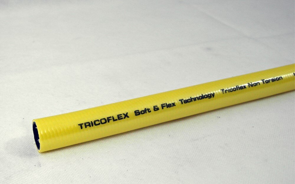 Tricoflex PVC waterslang geel 12,7x17,6mm 20m