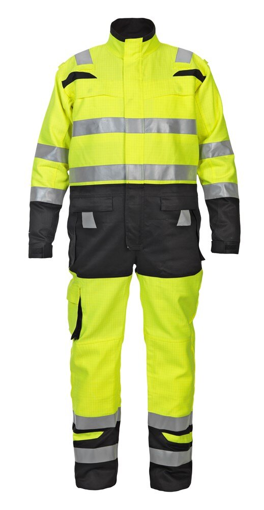 Hydrowear overall Hove fluor geel/zwart 44