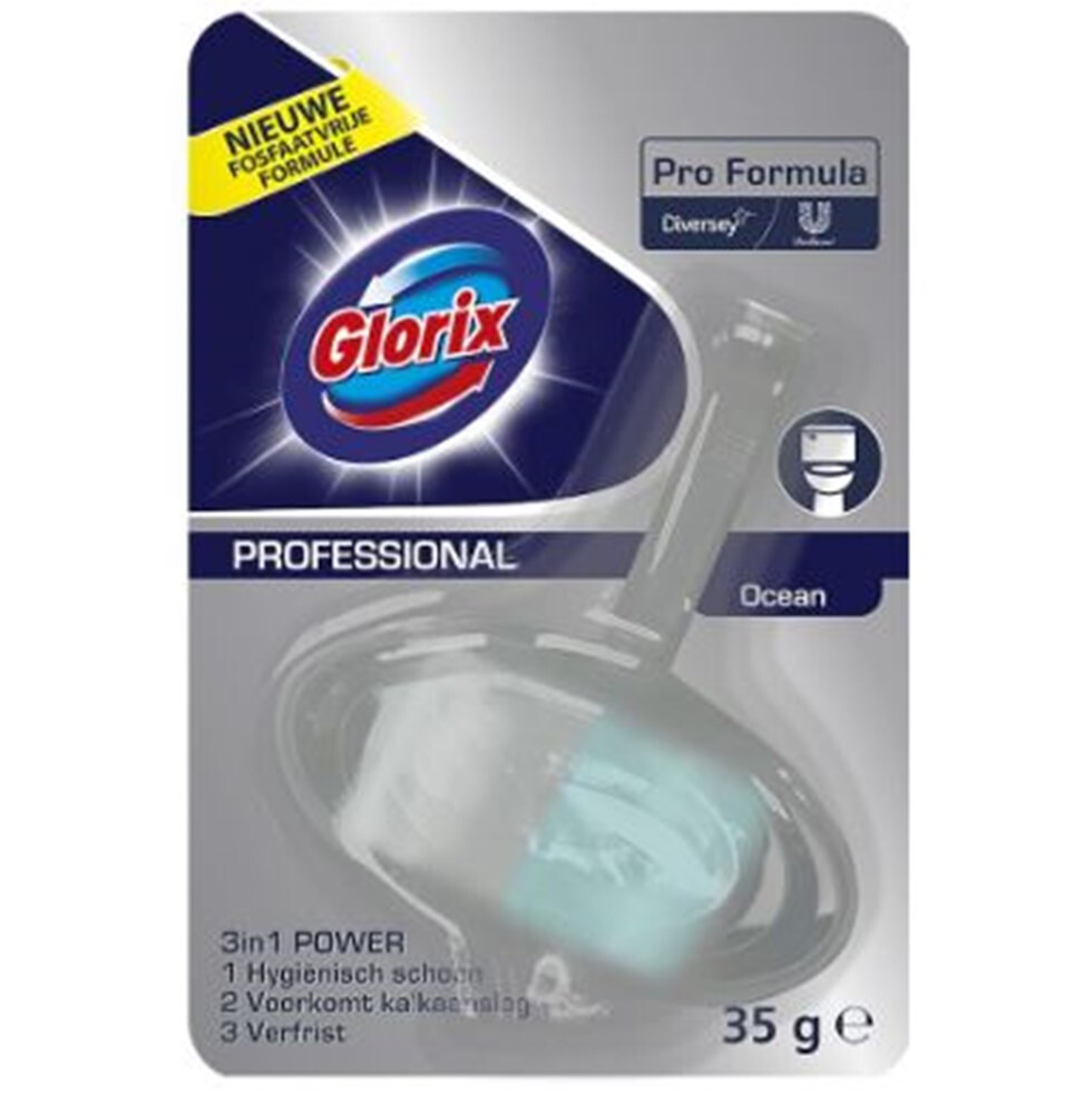 Glorix Pro Formula Toiletblok 3in1 Ocean 35gr