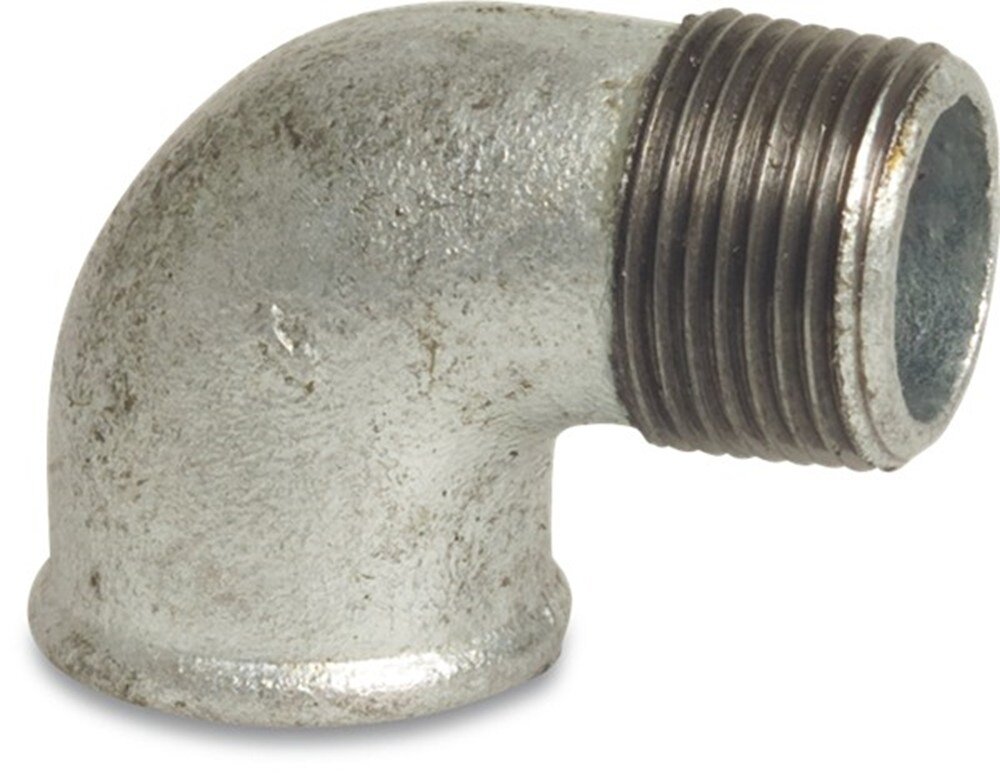 Knie 90 graden verzinkt nr92   3/8"
