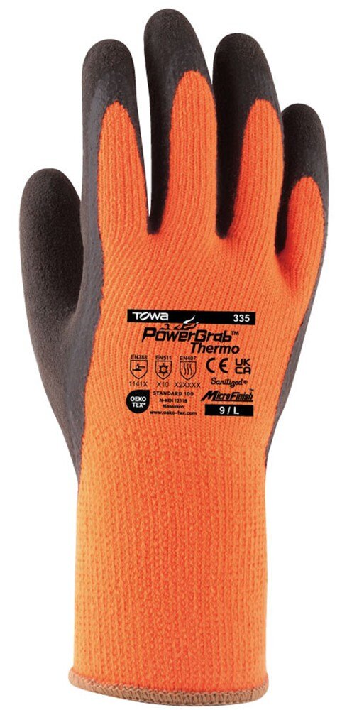 Towa Werkhandsch. PowerGrab Thermo 335, Mt 08