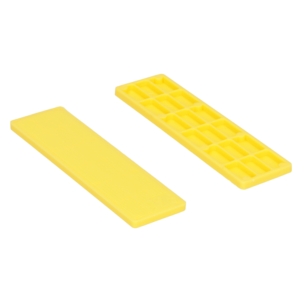 Glaswiggen 100x28x4mm geel (100)