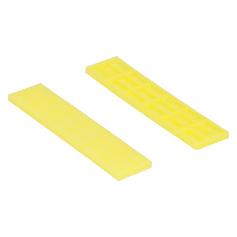 Glaswiggen 100x22x4mm geel (100)
