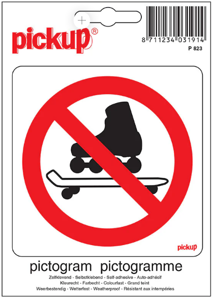 Pickup pictogram verb.rollersk