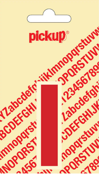 Pickup letter i 60mm rood