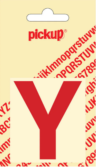 Pickup letter y 60mm rood