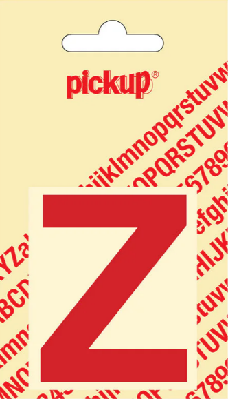 Pickup letter z 60mm rood