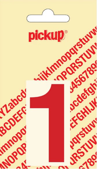 Pickup cyfer 1 60mm rood