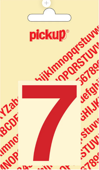 Pickup cyfer 7 60mm rood