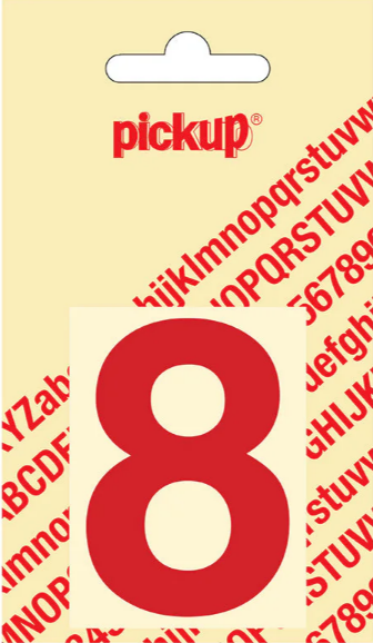 Pickup cyfer 8 60mm rood