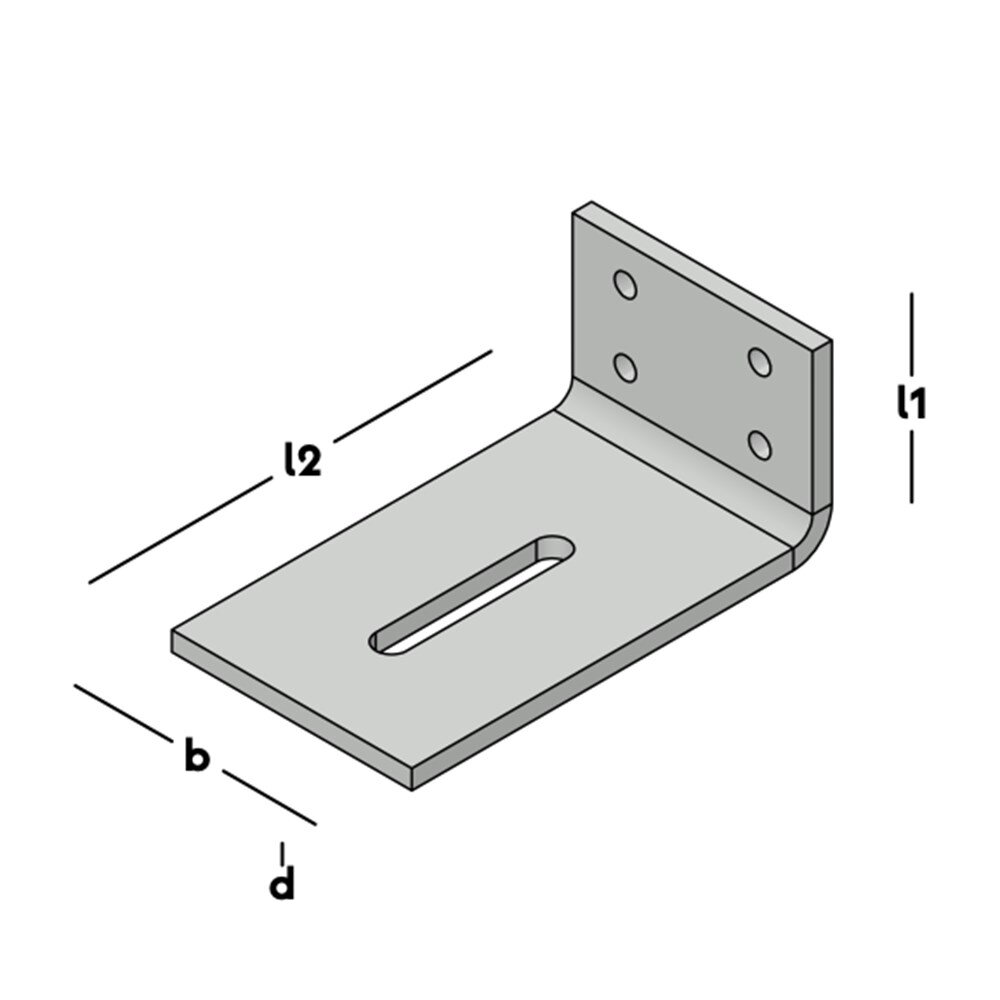 GB Hoekanker zwaar 75x175  100x8  EV-2