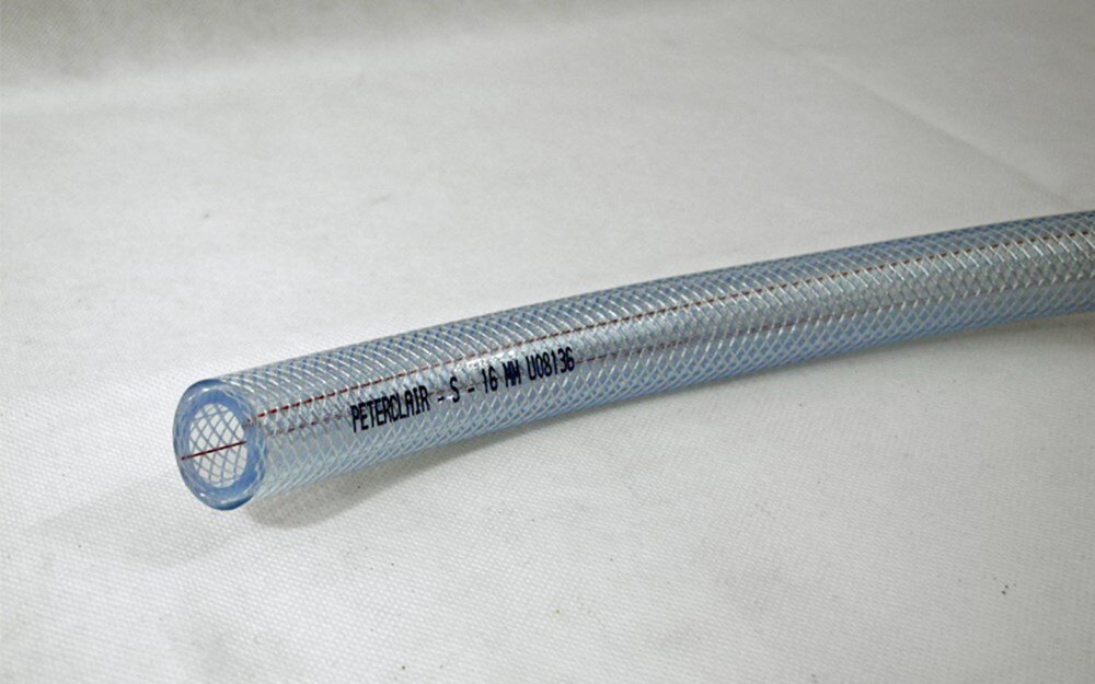 Transp. 3 lagen PVC luchtslang 10x16mm 50m