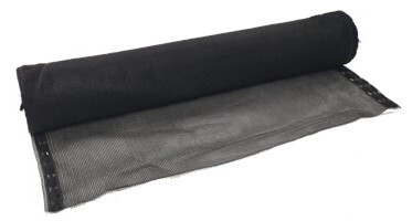 Geknoopt steigernet zwart 22,5 x 22 meter