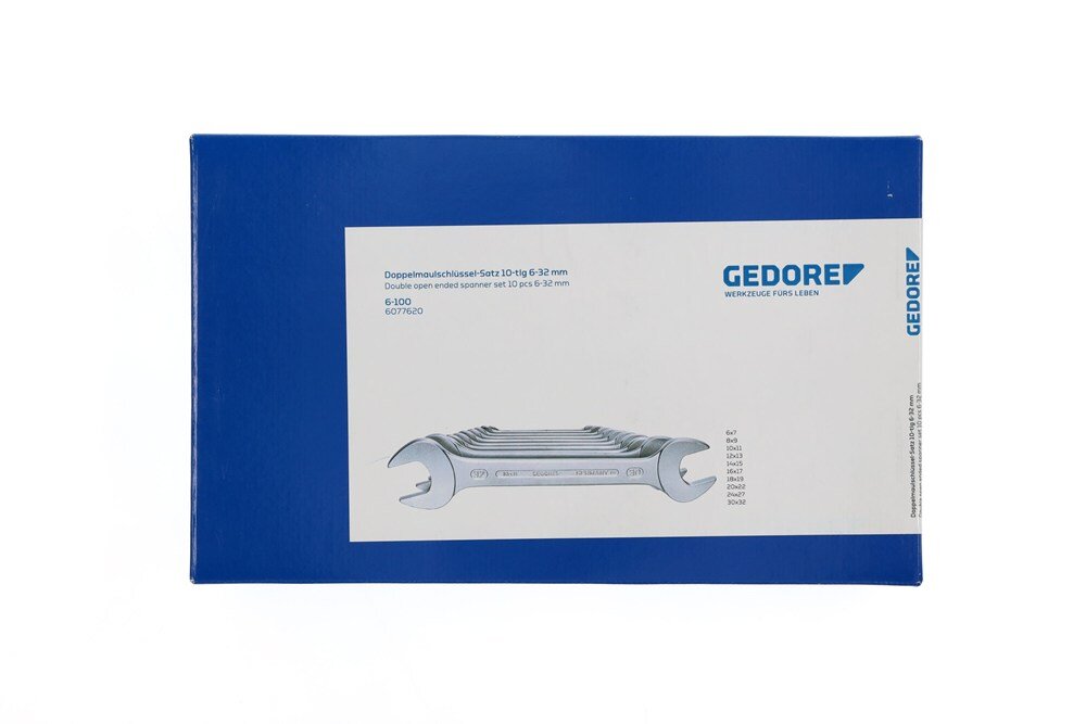 Gedore Steeksleutelset 10-dlg 6-32 mm