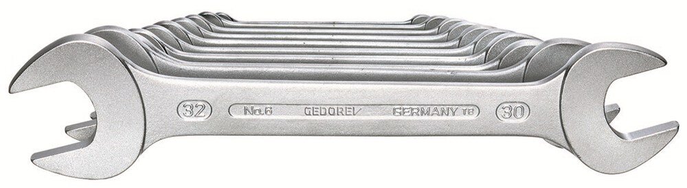Gedore Steeksleutelset 10-dlg 6-32 mm