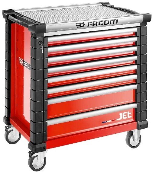 Facom gereedschapswagen JET 8 laden M4 rood