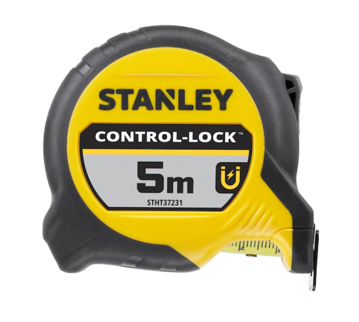 Stanley rolbandmaat control-lock 5m 25mm