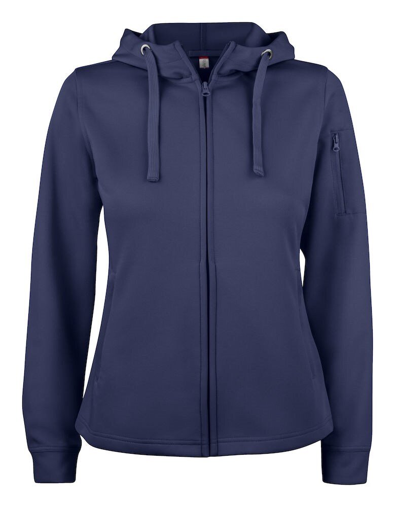 Clique active dames hooded vest dark navy XS