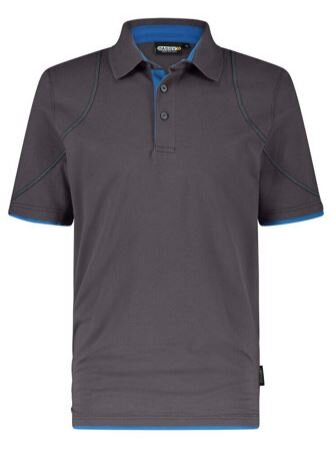 Dassy polo Orbital antracietgr/azuurblauw XS