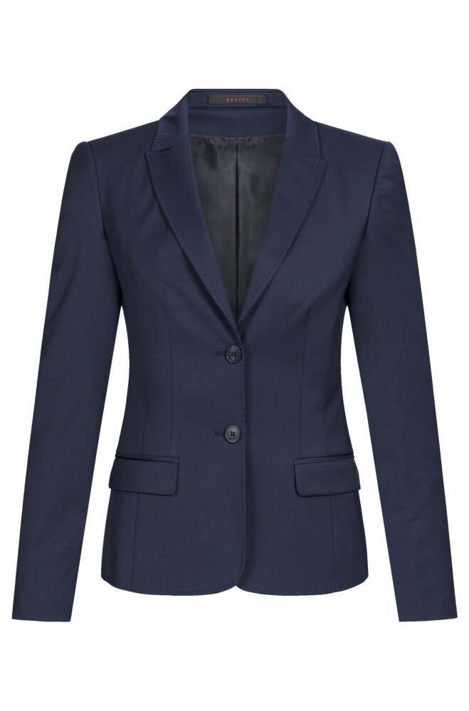 Greiff dames blazer regular fit d.blauw 36