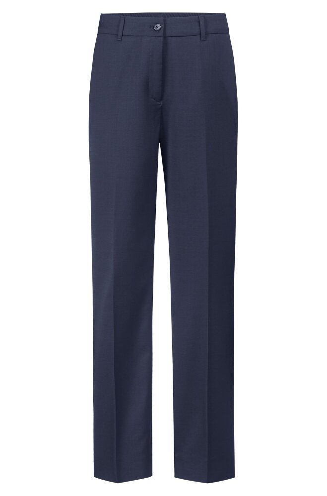 Greiff dames pantalon regular fit d.blauw 38