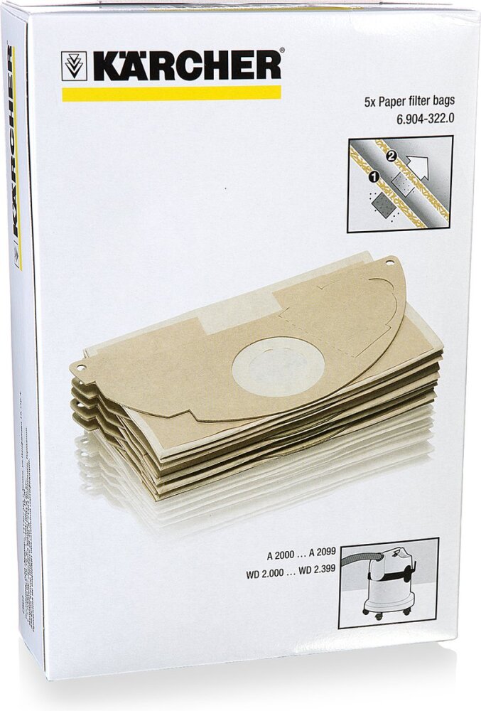 Karcher filterzakken            (5)