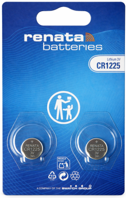 Lithium knoopcel batterij 3v cr1225 2 stuks