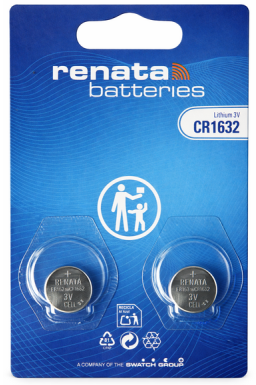 Renate knoopcel 3.0v cr1632 2 stuks