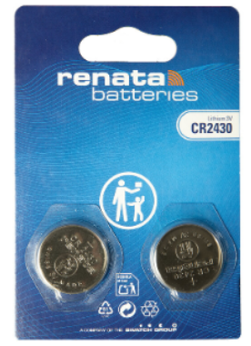 Lithium knoopcel batterij cr2430 3v 2 stuks