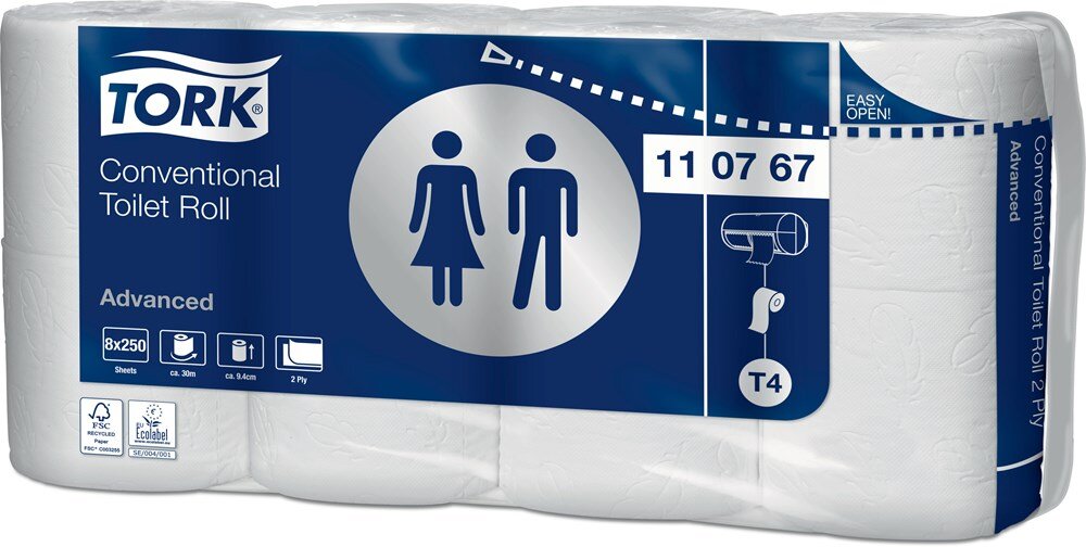 Tork Traditioneel Toiletpapier 30mtr/10cm