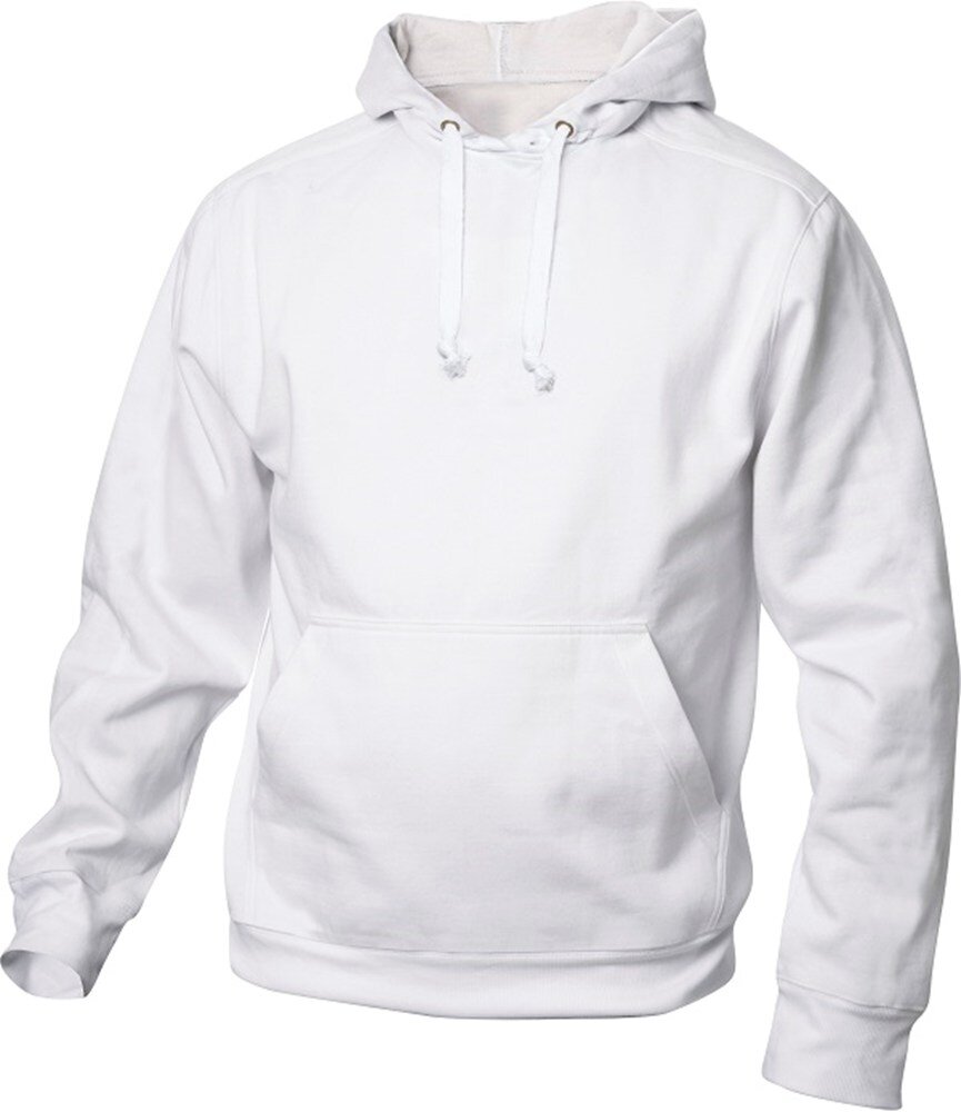 Clique hooded sweater basic wit XS