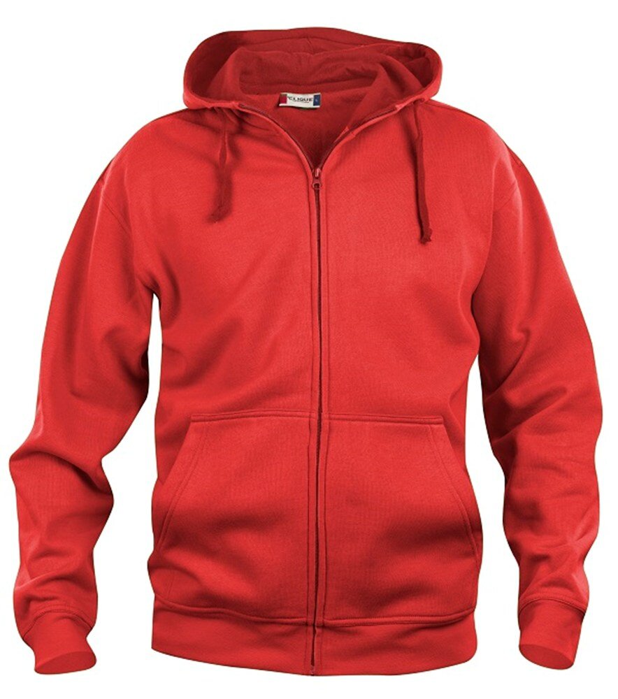 Clique hooded sweater rood XS