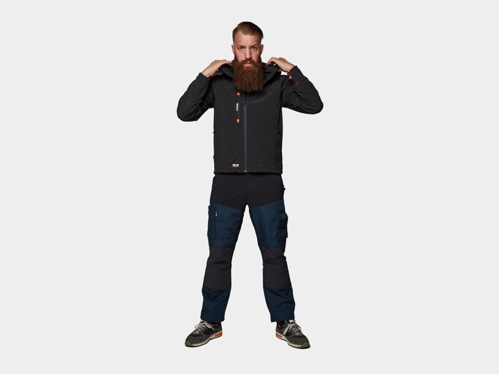 Herock softshell poseidon zwart L