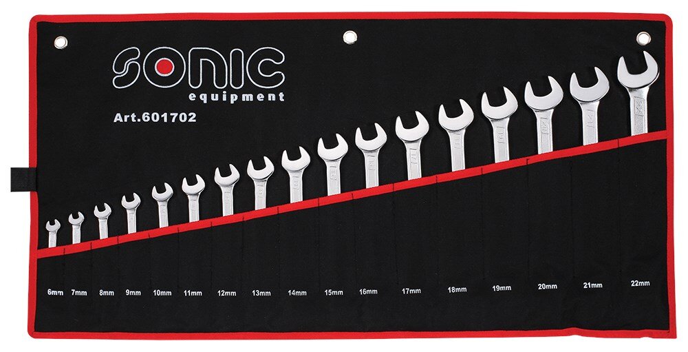 Sonic ringsteeksleitel set in etui 17-delig