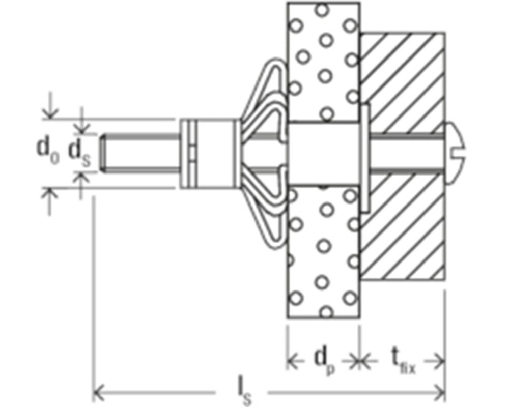 Fischer hollewandplug    hm 8x54 ss