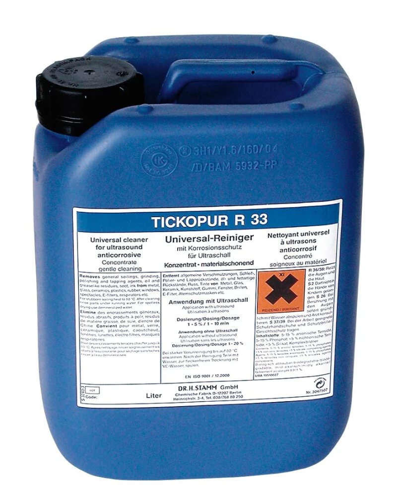 Tickopur R33 ultrasoon reinigingsconcentraat