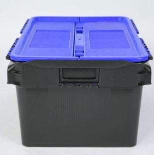 Distributiebak 600x400x320mm 52 liter zw/bl