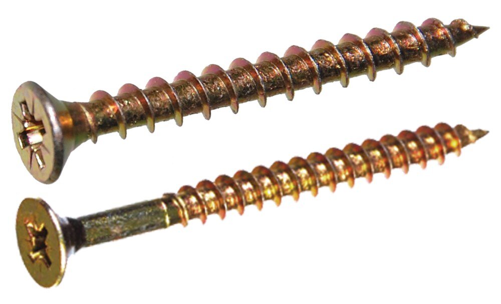 Spaanplaatschroef geel 5.0x40    pk