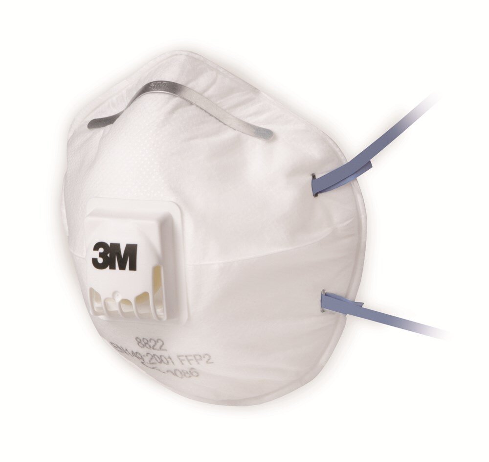 3M Stofmasker, FFP2, met ventiel, 8322