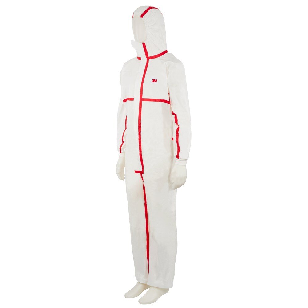 3M Beschermende overall 4565, wit + rood, S