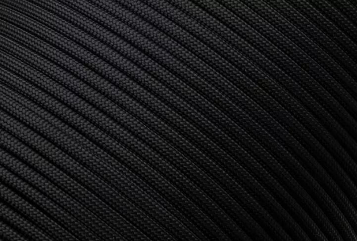 PES paracord zwart 4mm 100m