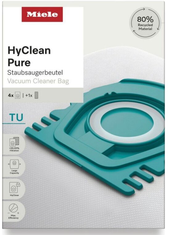 Miele HyClean Pure TU Stofzuigerzakken (4st)