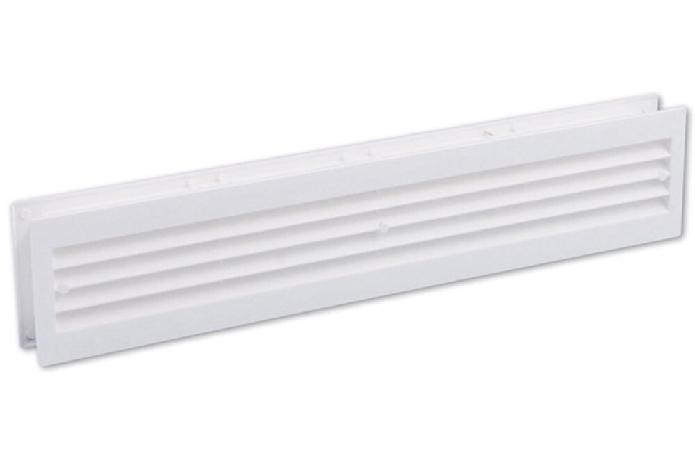 Badkamerrooster 455x90mm   wit