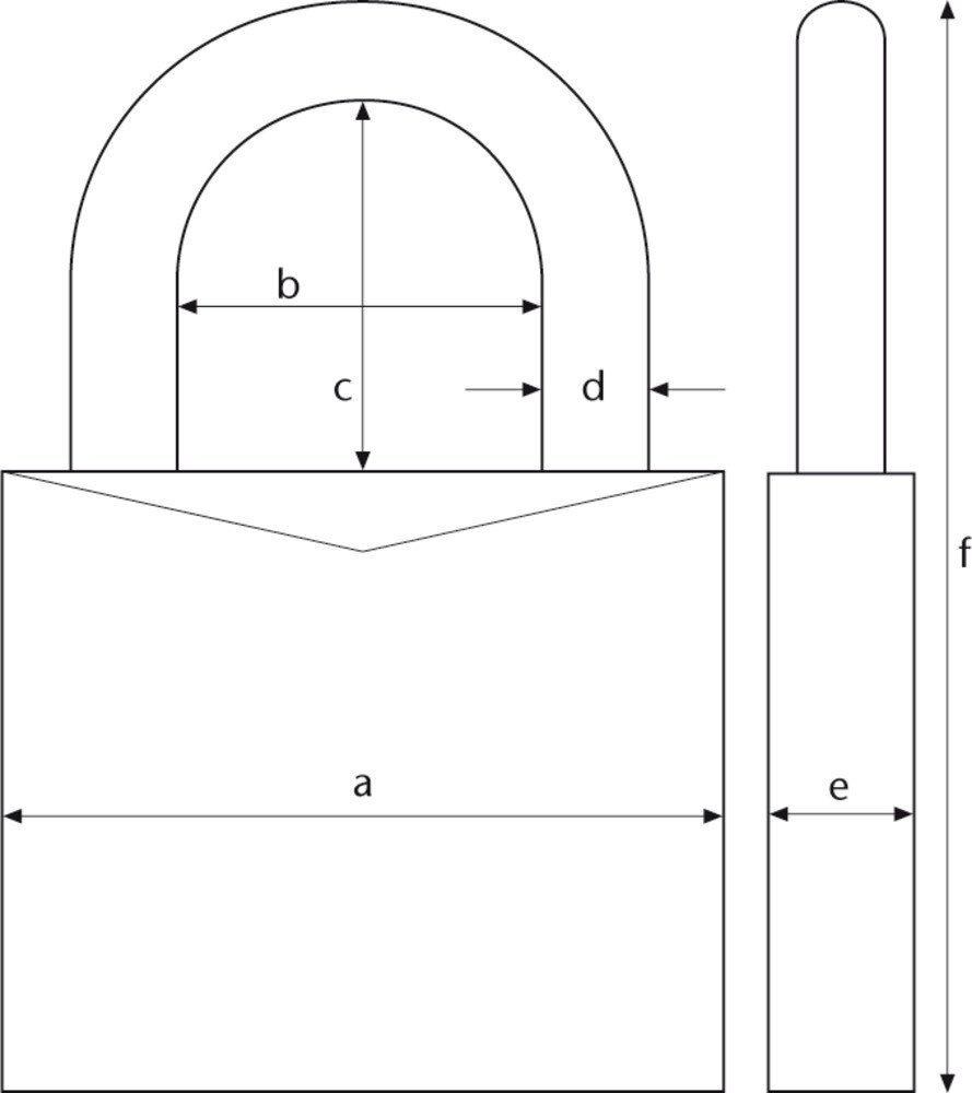 Abus hangslot 40mm zwart t84mb/40