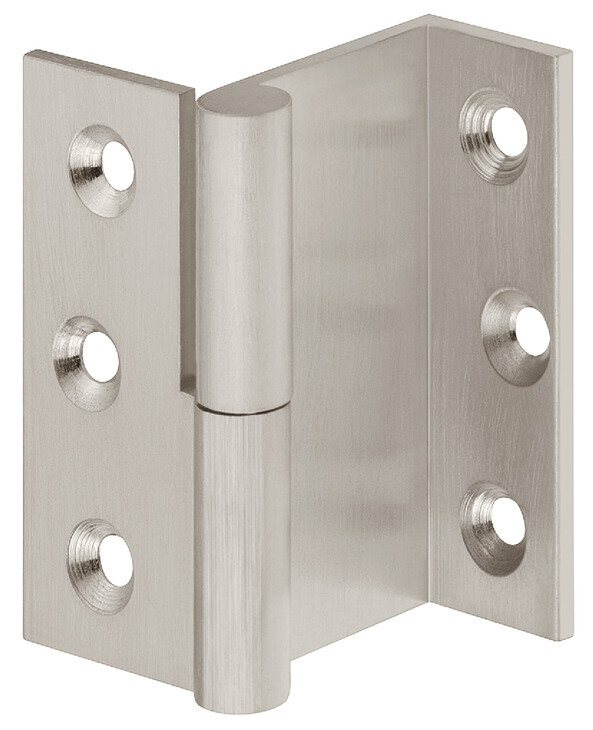 Paumelle messing vern. mat links 50mm