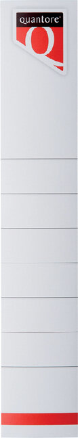 Rugetiket Quantore smal 34x190mm
