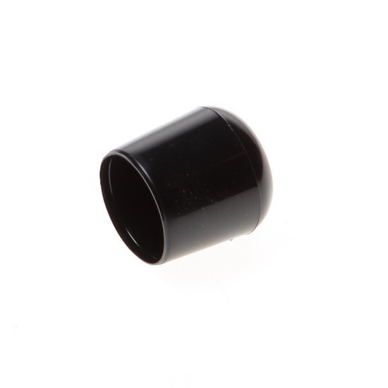 Dompeldop Rond Zacht PVC 13 X 20 mm - Zwart