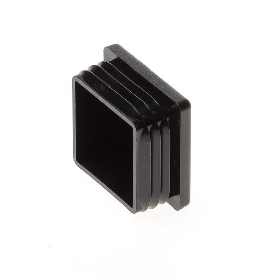 Insteekdop Vierkant 20X20X1,0-2,0 Zwart